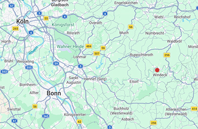 Karte, Wegbeschreibung Ing. Mike Schadler, Vlotho